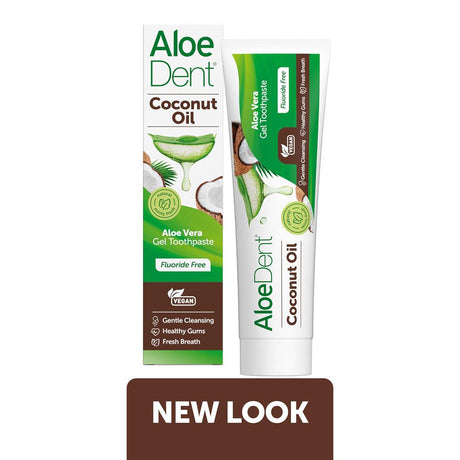 Aloe Dent Coconut Oil Aloe Vera Gel Toothpaste Fluoride Free - Greenlands Health Store