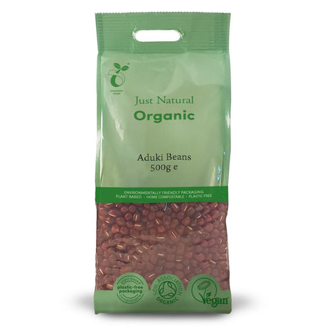 Organic Aduki Beans 500g - Greenlands Health Store