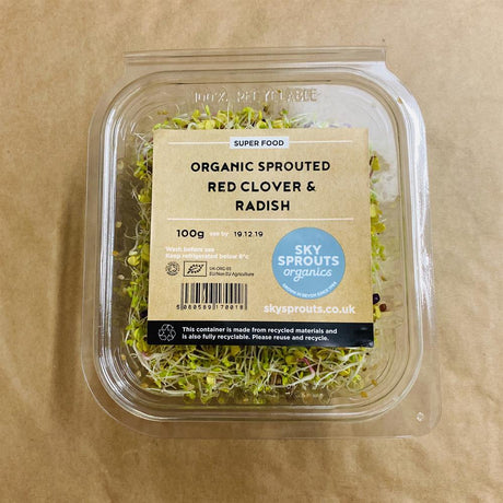 Organic Sprouted Red Clover & Radish 100g - Greenlands Health Store
