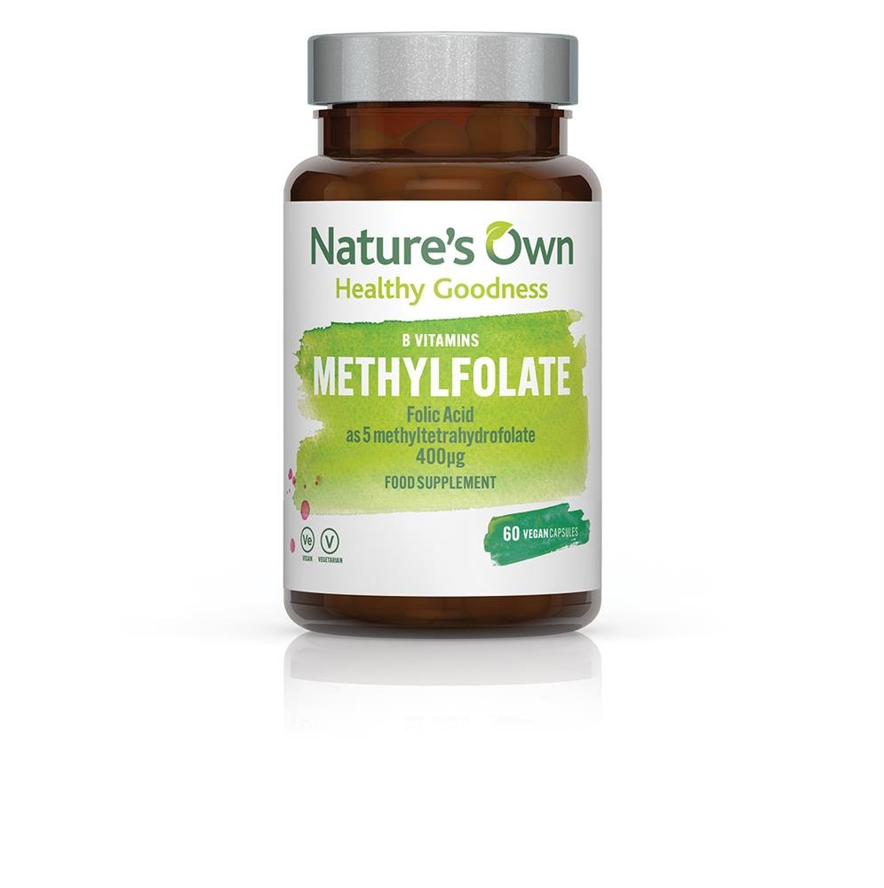 Folic acid as methylfolate 400ug per capsule. 60 caps. - Greenlands Health Store