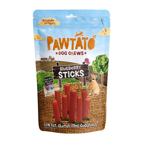 Pawtato Blueberry Sticks 120g - Greenlands Health Store