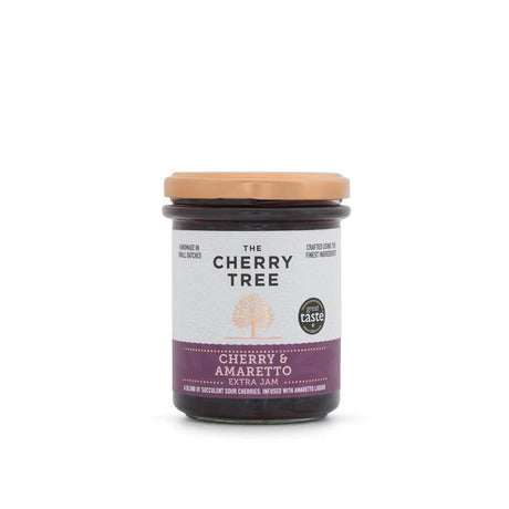 The Cherry Tree Cherry & Amaretto Extra Jam 225g - Greenlands Health Store