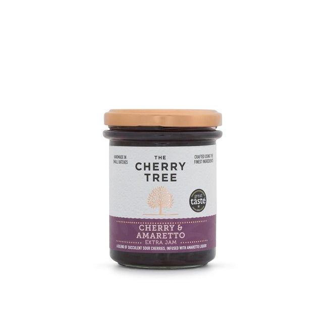 The Cherry Tree Cherry & Amaretto Extra Jam 225g - Greenlands Health Store