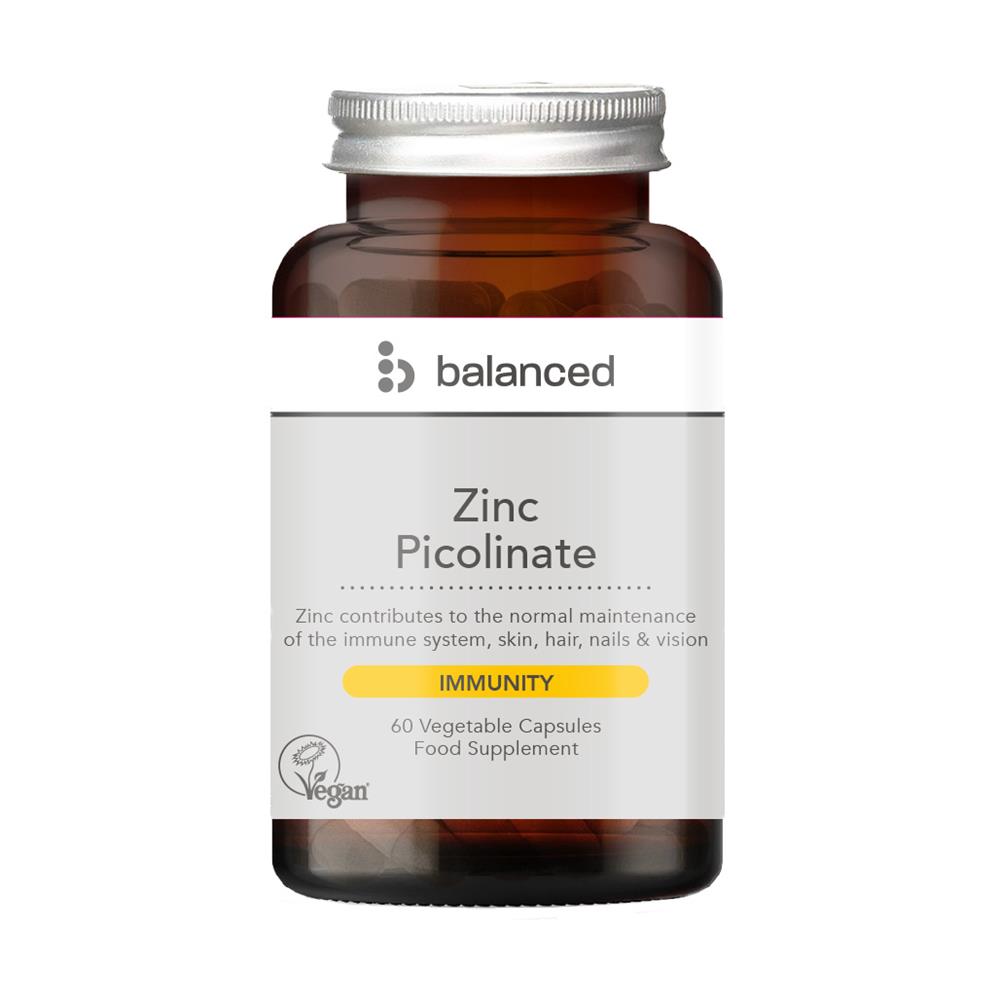 Zinc Picolinate 60 Veggie Caps - Reusable Bottle - Greenlands Health Store