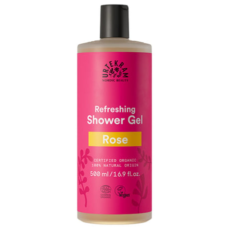 Urtekram Organic Rose Shower Gel 500ml - Greenlands Health Store