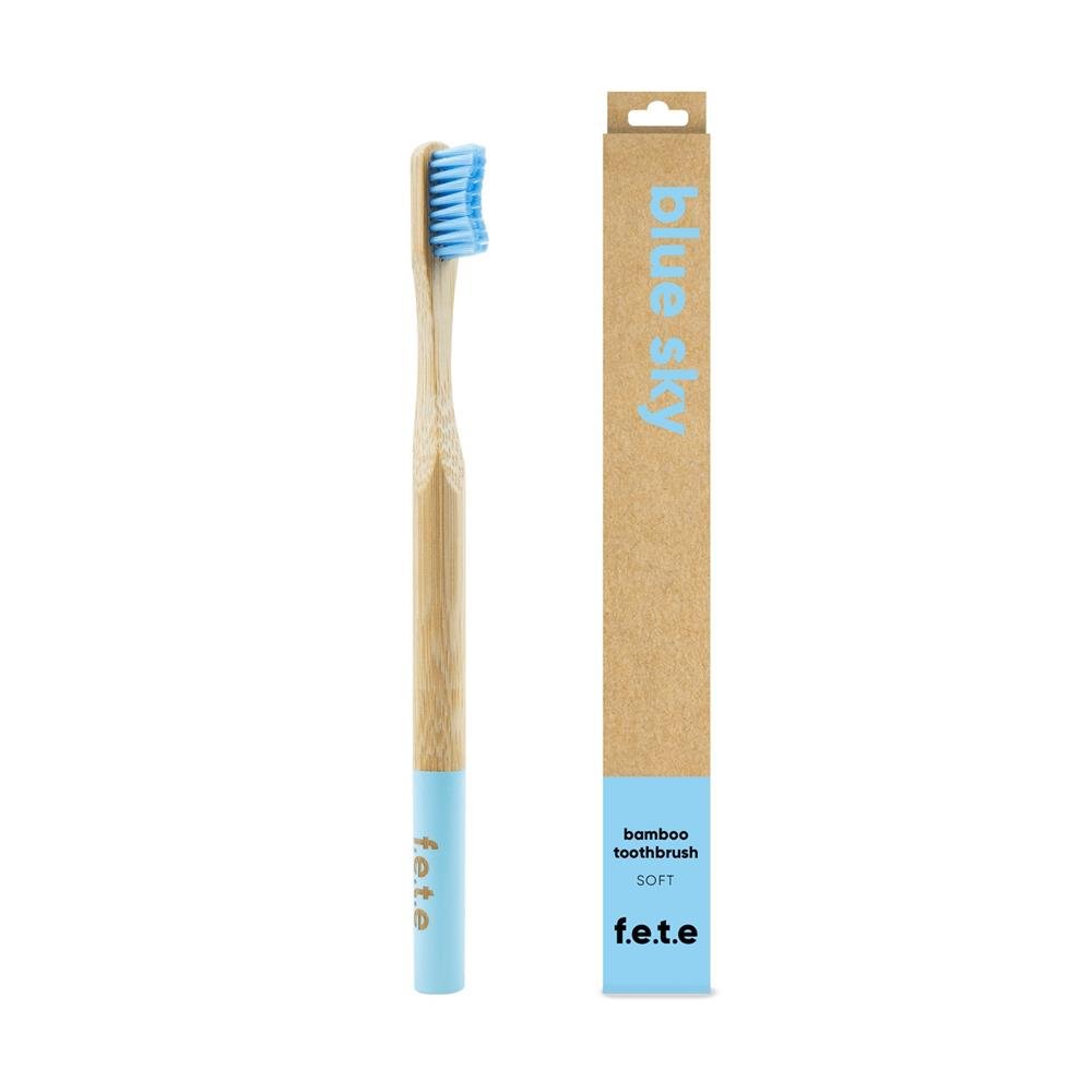 Bamboo Toothbrush Blue Sky Soft - Greenlands Health Store