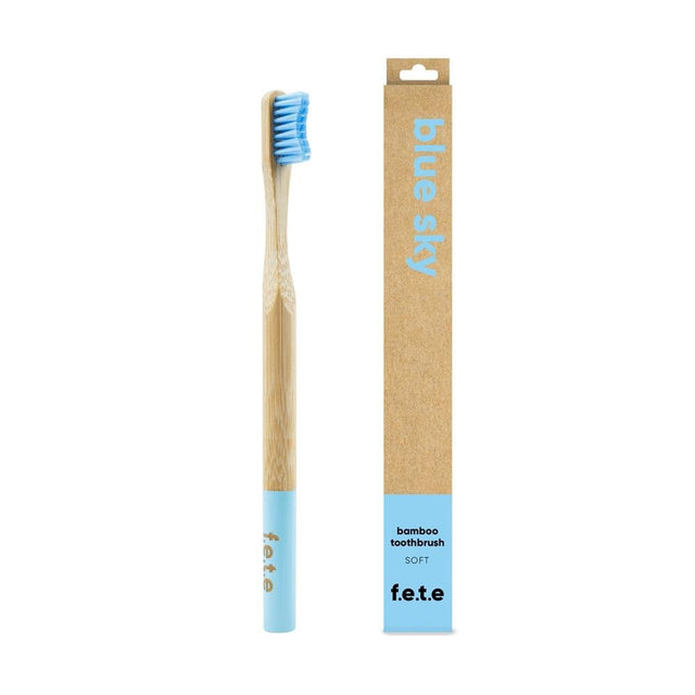 Bamboo Toothbrush Blue Sky Soft - Greenlands Health Store