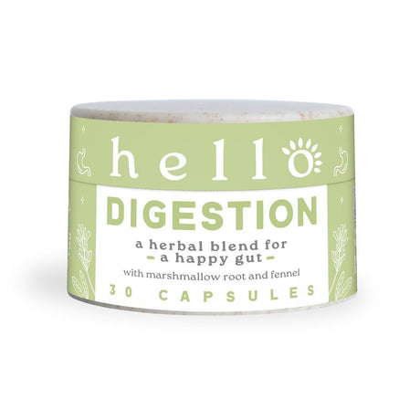 Hello Digestion complete digestive support 400mg 30 caps - Greenlands Health Store
