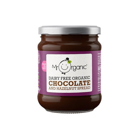 Mr Organic Dairy Free Organic Chocolate & Hazelnut Spread 200g - Greenlands Health Store