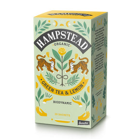 Organic Biodynamic Lemon Green Tea 20 Bag - Greenlands Health Store