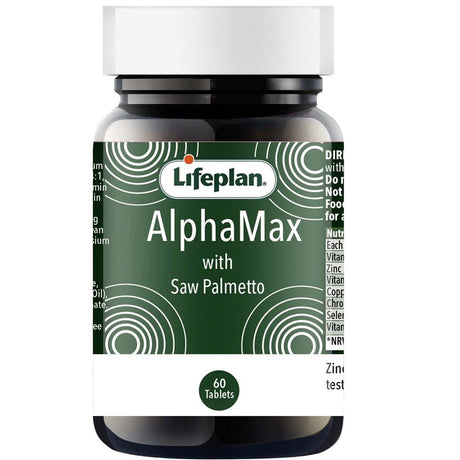 Alpha Max with Saw Palmetto 60 Tablets - Greenlands Health Store