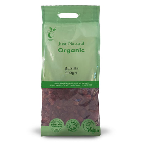 Organic Thompson Seedless Raisins 500g - Greenlands Health Store