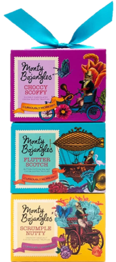 Monty Bojangles Cocoa Dusted Truffles Gift Tower 300g - Greenlands Health Store