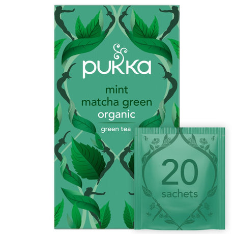 Pukka Organic Mint Matcha Green Tea 20 Sachet - Greenlands Health Store