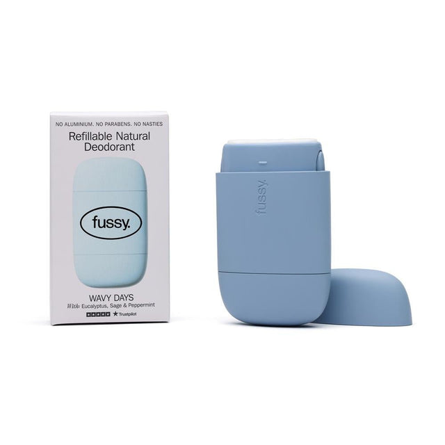 Fussy Refillable Natural Deodorant Wavy Days 40g - Greenlands Health Store