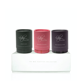 Scottish Collection Miniature Candle Gift set of 3 candles - Greenlands Health Store