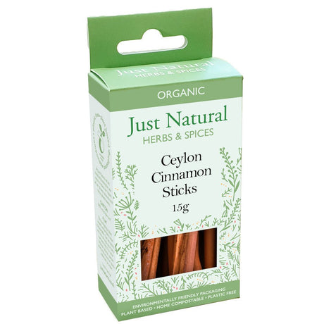 Organic Ceylon Cinnamon Sticks (Box) 15g - Greenlands Health Store