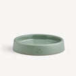 A sturdy food and water bowl for cats. Olive Green. 1 bowl - Greenlands Health Store