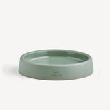A sturdy food and water bowl for cats. Olive Green. 1 bowl - Greenlands Health Store