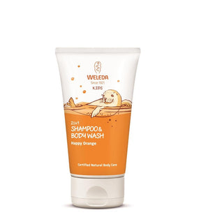 Kids 2in1 Shampoo and Body Wash Happy Orange 150ml - Greenlands Health Store
