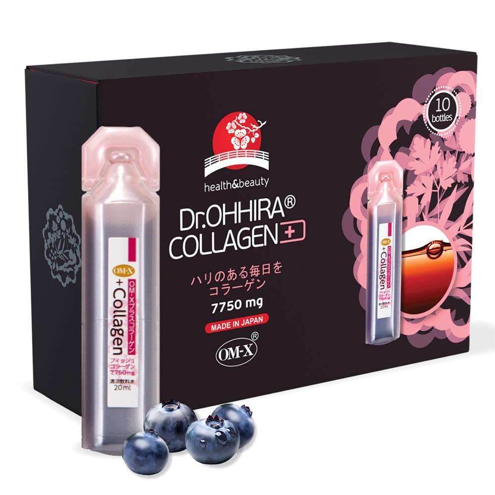 Dr.OHHIRAr Collagen+ OM - X 20ml x10 btls 7.75g Hydrolysed Peptides - Greenlands Health Store