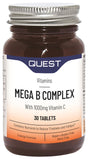 MEGA B COMPLEX + 1000mg VIT C 30 tabs - Greenlands Health Store