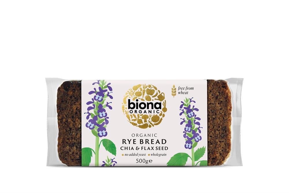 Organic Rye Bread with Chia & Flax Seed 500g - Greenlands Health Store