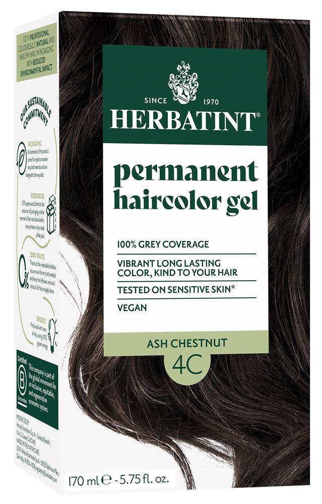 Ash Chestnut Ammonia Free hair Colour 4C 170ml - Greenlands Health Store