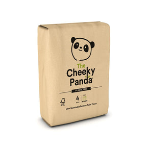 Plastic Free Ultra Sustainable Bamboo Toilet Roll - 4 Pack - Greenlands Health Store