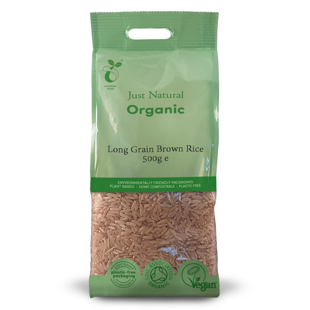 Organic Long Grain Brown Rice 500g - Greenlands Health Store