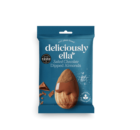 Deliciously Ella Salted Chocolate Dipped Almonds 27g - Greenlands Health Store