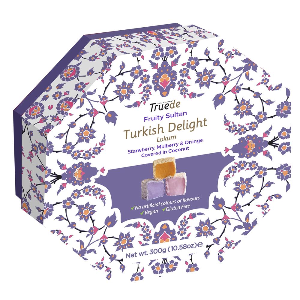 Strawberry Mulberry and Orange Fruity Sultan Delight 300g - Greenlands Health Store