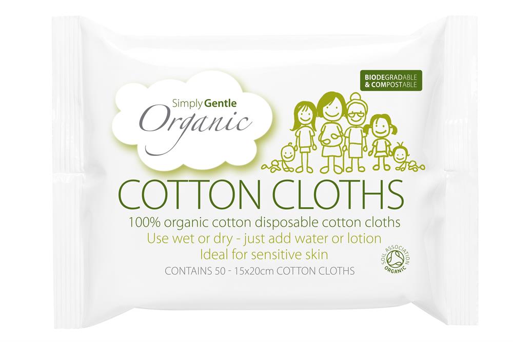 Cotton Cloths x 50 Wipes - Greenlands Health Store