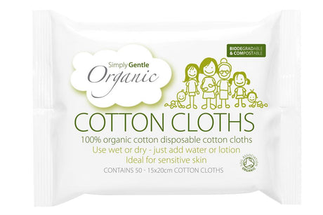 Cotton Cloths x 50 Wipes - Greenlands Health Store