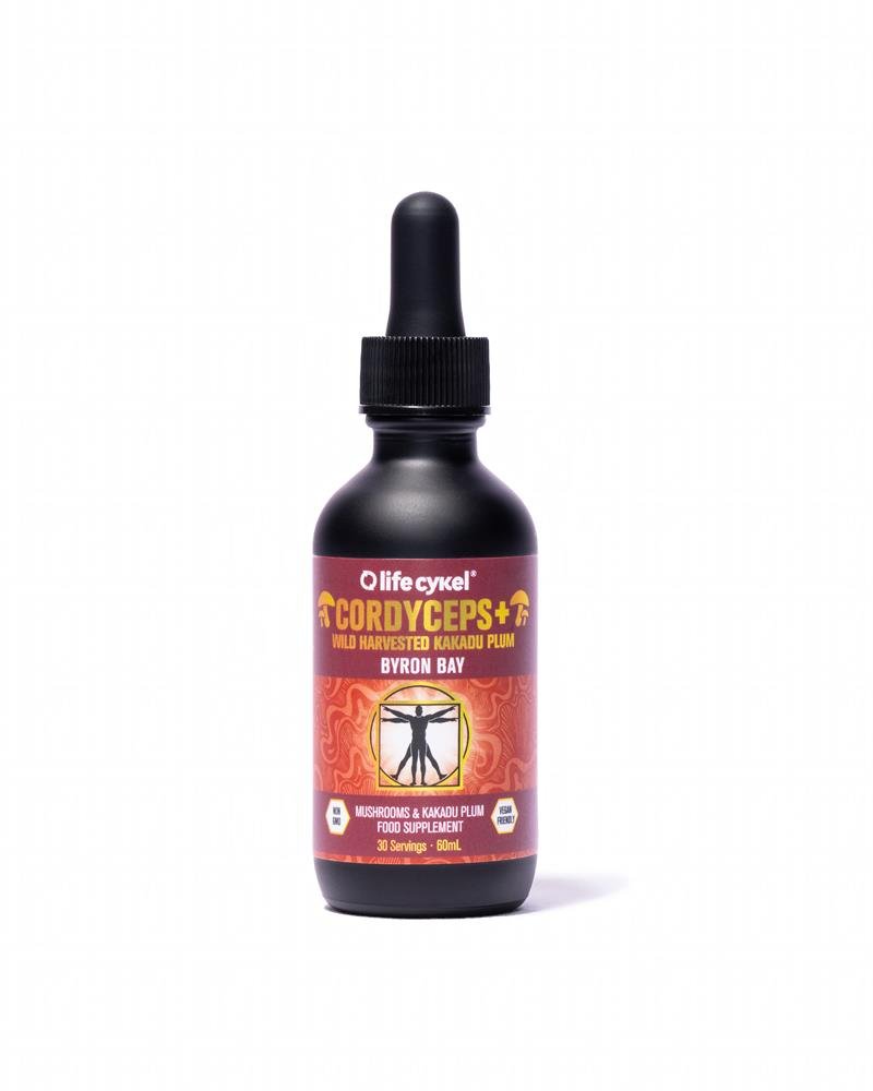 Cordyceps Mushroom Dual Liquid Extract with Kakadu Plum 60ml - Greenlands Health Store