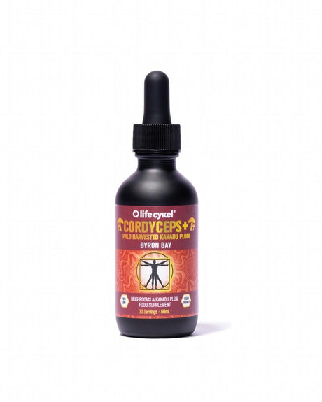 Cordyceps Mushroom Dual Liquid Extract with Kakadu Plum 60ml - Greenlands Health Store