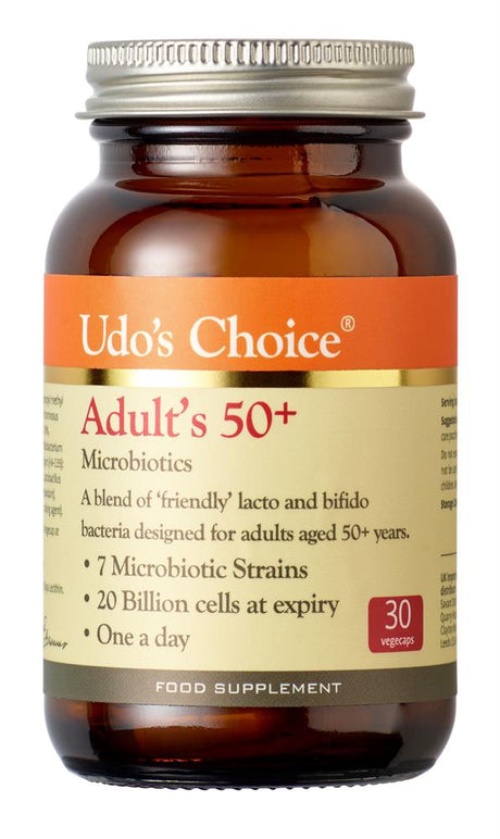 Udo's Choice Adult 50+ Microbiotic 30 Capsules - Greenlands Health Store