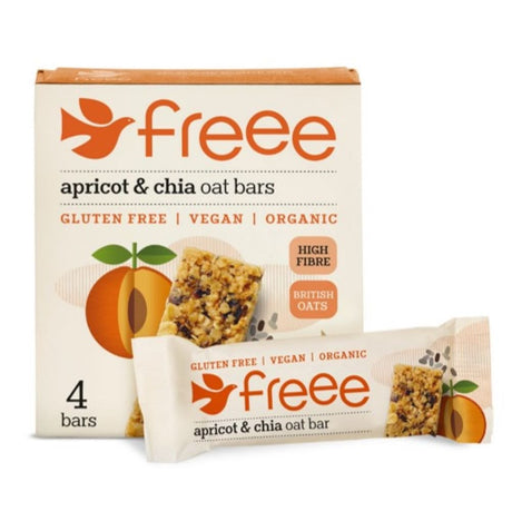 Org GF Apricot & Chia Oat Bar 4 x 35g - Greenlands Health Store