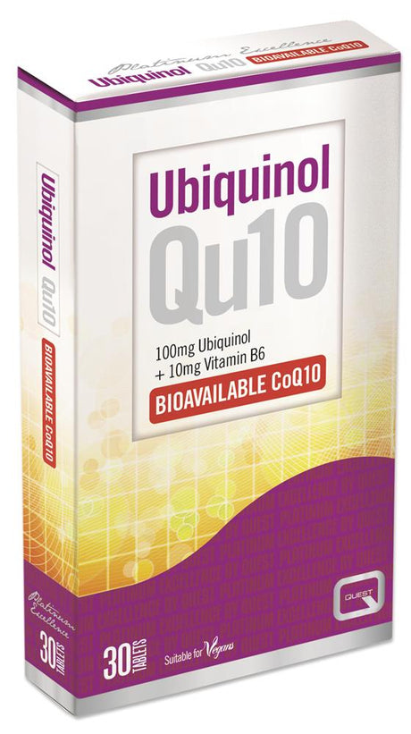 UNIQUINOL QU10 100mg 30 tabs - Greenlands Health Store