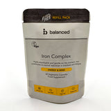 Iron Complex 60 Veggie Caps - Refill Pouch - Greenlands Health Store