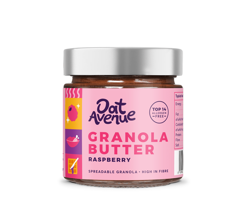 Oat Avenue Original Raspberry Butter 180g - Greenlands Health Store