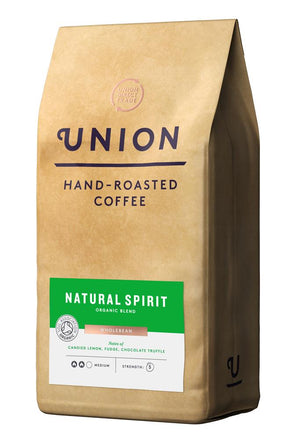 Union Coffee Natural Spirit Organic - Wholebean - Greenlands Health Store