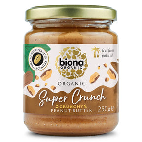Biona Hi Oleic Super Crunch Peanut Butter Organic 250g - Greenlands Health Store