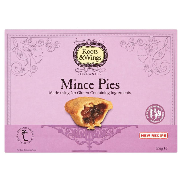 Roots & Wings Organic Gluten Free Mince Pies 300g - Greenlands Health Store