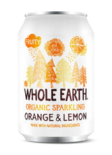 Whole Earth Organic Lightly Sparkling Orange & Lemon Drink 330ml - Greenlands Health Store