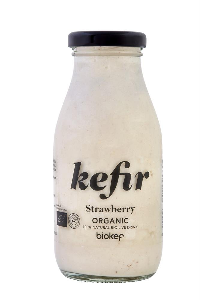 Organic Strawberry Kefir 250ml - Greenlands Health Store