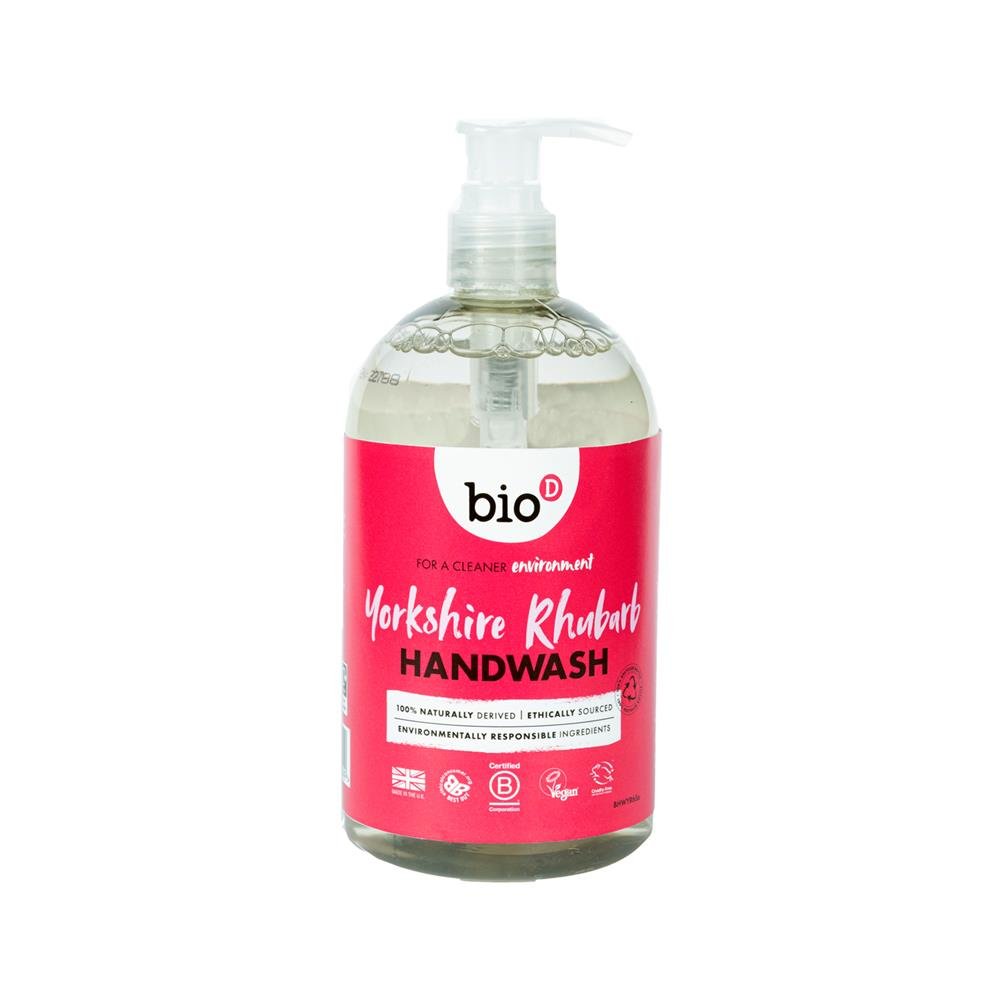 Bio - D Yorkshire Rhubarb Cleansing Hand Wash 500ml - Greenlands Health Store