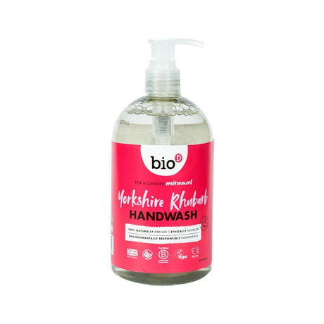 Bio - D Yorkshire Rhubarb Cleansing Hand Wash 500ml - Greenlands Health Store