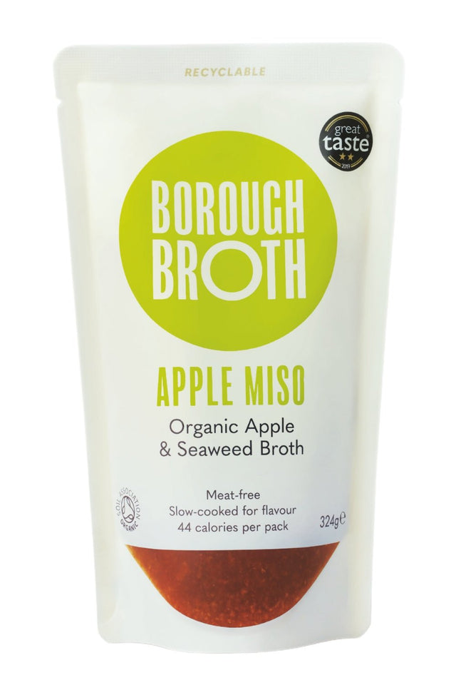 Organic Apple Miso & Seaweed Broth 324g - Greenlands Health Store