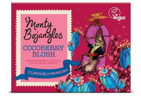 MB Cocoberry Blush Vegan cocoa dusted truffles Gift Cube 100g - Greenlands Health Store